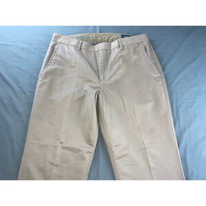Bonobos Weekday Warriors Wednesday Beige Straight Cotton Dress Pants. 33X28.5